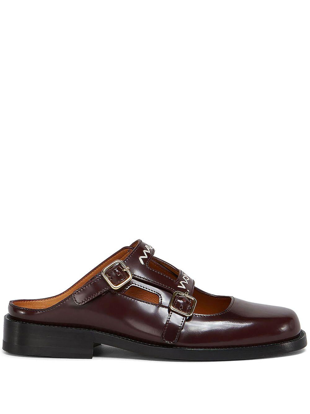 Mules slip-on in bordeaux Marni - donna 
