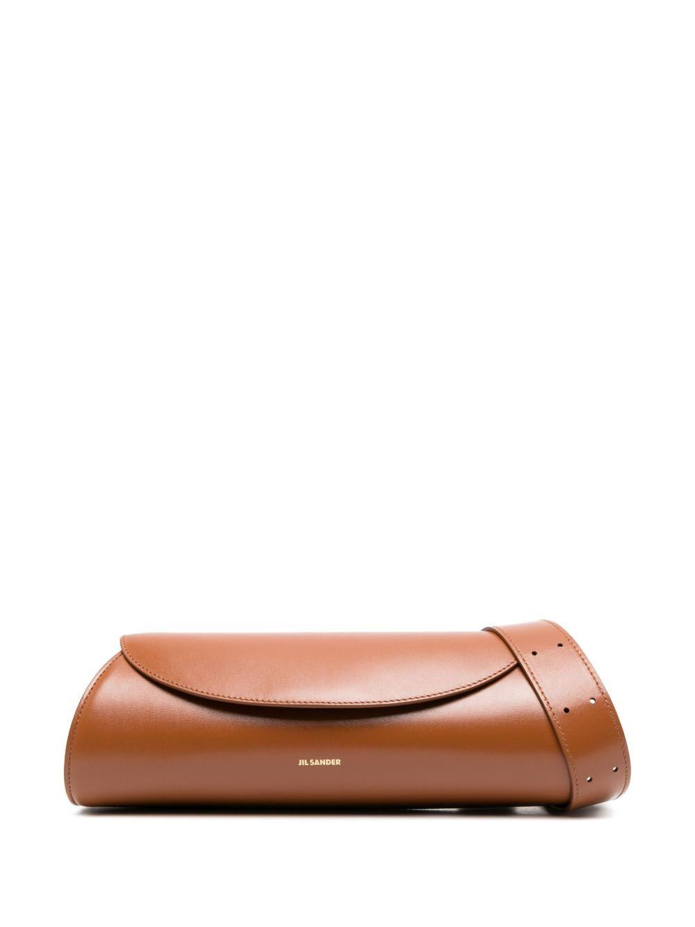 Borsa a spalla Cannolo in marrone Jil sander - donna 