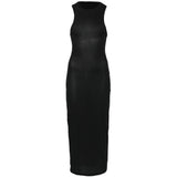 Abito con scollo tondo in nero WARDROBE.NYC - donna 
