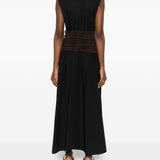 Abito midi smanicato in nero Tory Burch - donna 