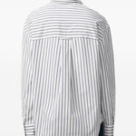Camicia ami de coeur a righe in blu e bianco Ami Paris - donna 