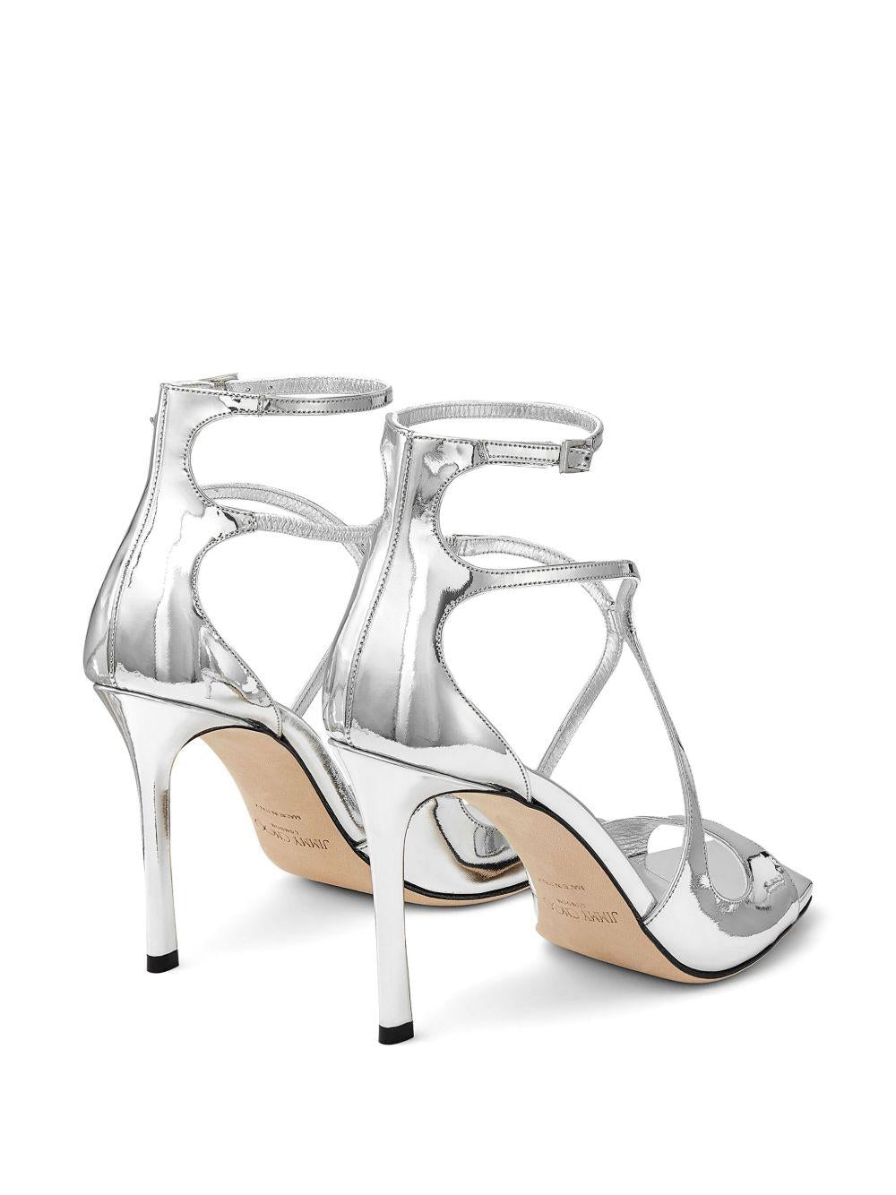 Sandali metallizzati Azia in argento Jimmy choo - donna 