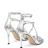Sandali metallizzati Azia in argento Jimmy choo - donna 