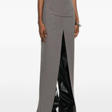Gonna lunga con spacco in grigio Rick owens - donna 