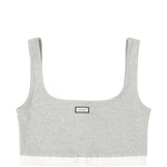 Top crop a coste in grigio Entire studios - donna 