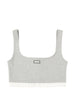 Grey ribbed crop top Entire studios - women
