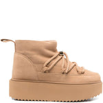 Stivaletti con plateau in beige Inuikii - donna 