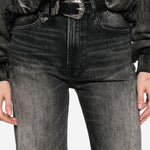 Jeans con design a inserti in nero R13 - donna 