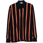 Polo a maniche lunghe a righe in nero Junya watanabe - uomo 