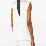 Top senza maniche dry in bianco 's maxmara - donna 
