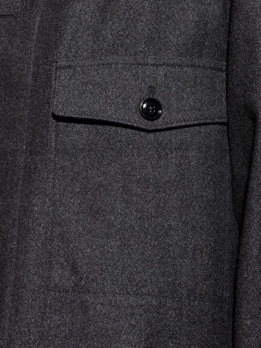 Giacca camicia con tasca in grigio Lemaire - uomo 