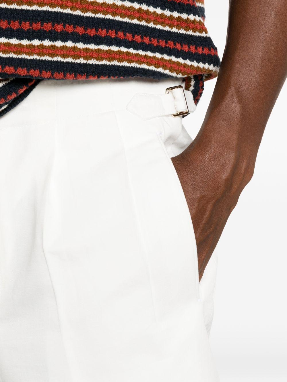 Shorts a pieghe con fibbia in bianco Briglia 1949 - uomo 