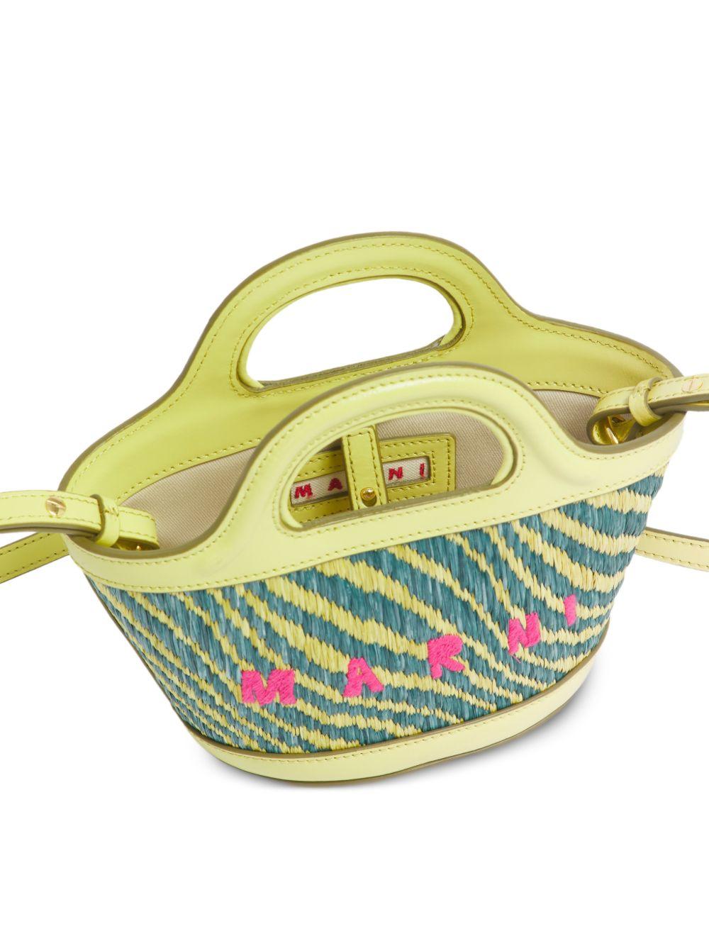 Borsa con logo tropicalia in giallo Marni - donna 