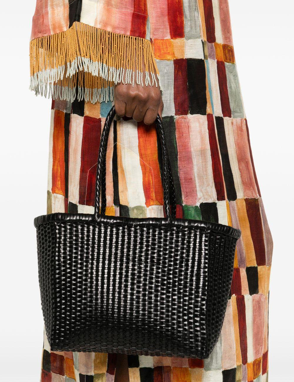 Borsa a mano intrecciata b.weave in nero Dragon diffusion - donna 