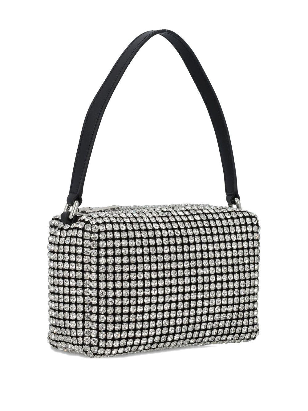 Borsa con cristalli heiress  in argento Alexander wang  - donna 