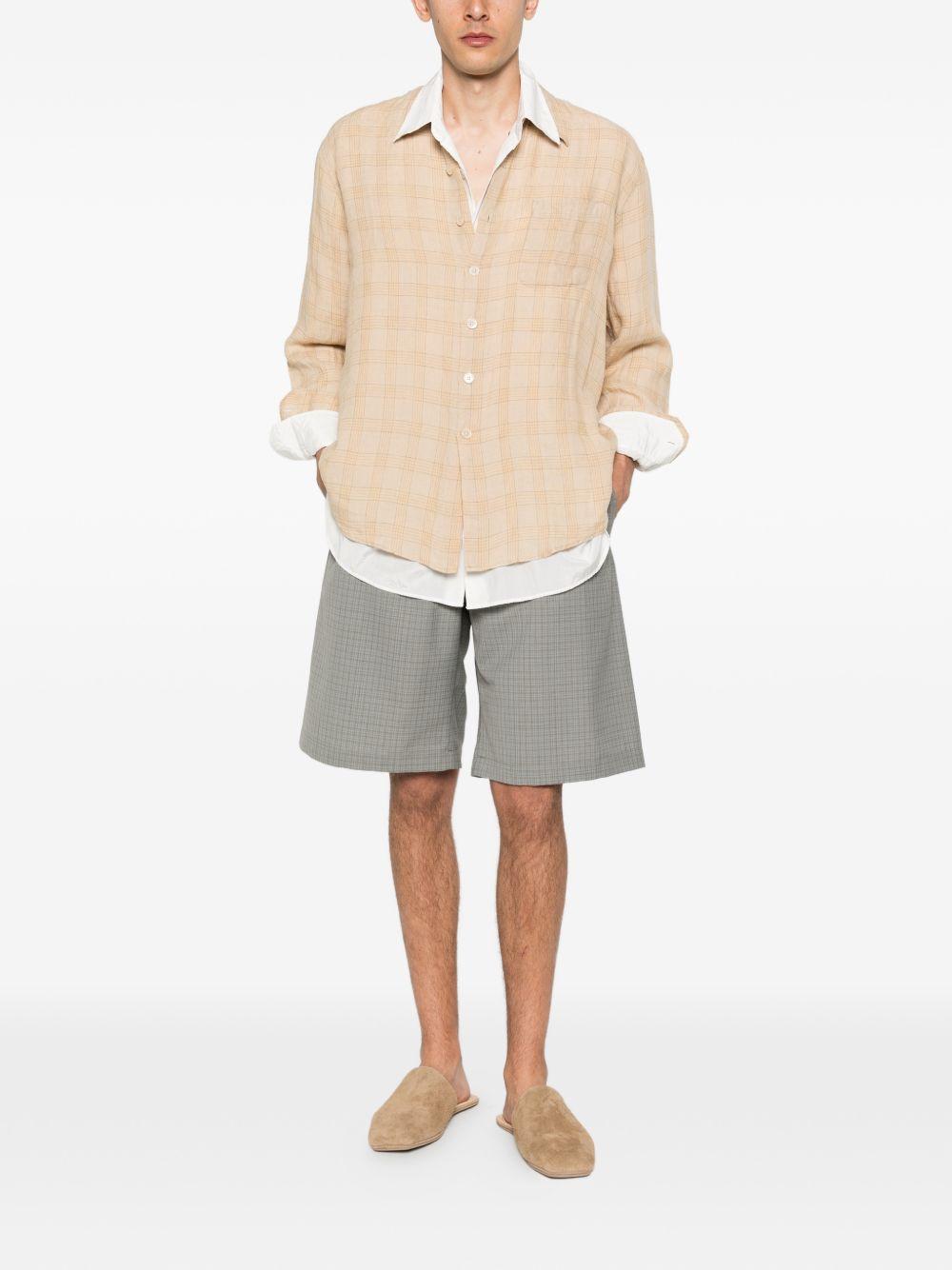 Camicia a righe above in beige Our legacy - uomo 