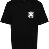 T-shirt a maniche corte con logo  in nero 