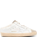 Mules Super Stat in bianco e beige 