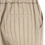 Pantaloni slim-fit a righe in beige Antonelli - donna 