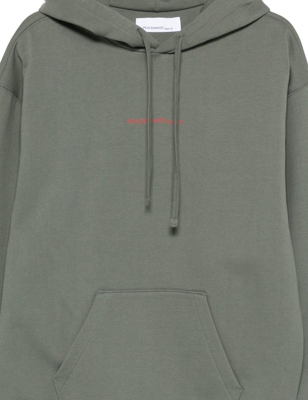 Felpa con cappuccio pigeon in grigio Oamc peacemaker - uomo 
