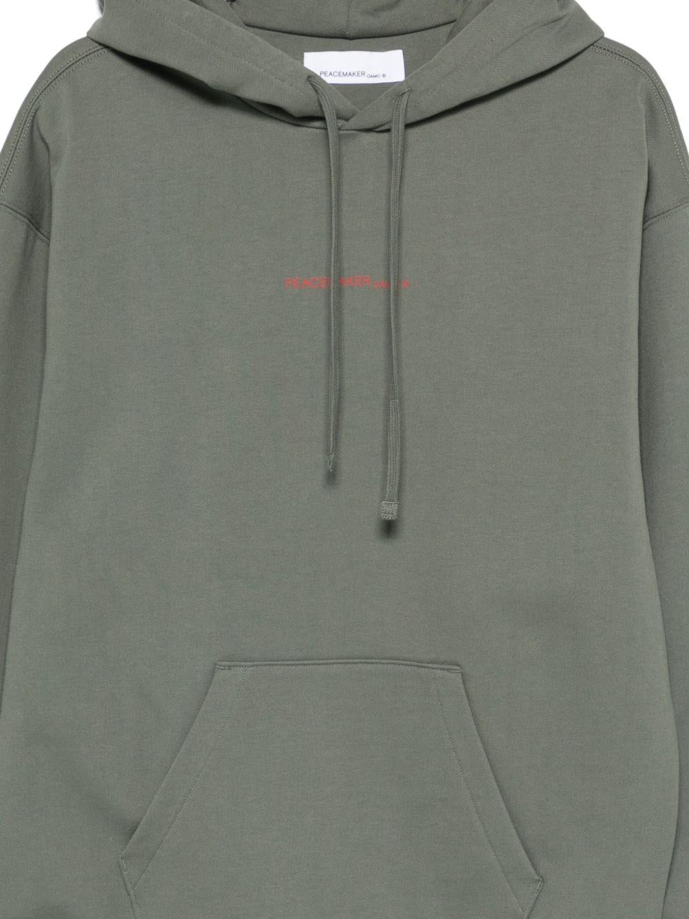 Felpa con cappuccio pigeon in grigio Oamc peacemaker - uomo 