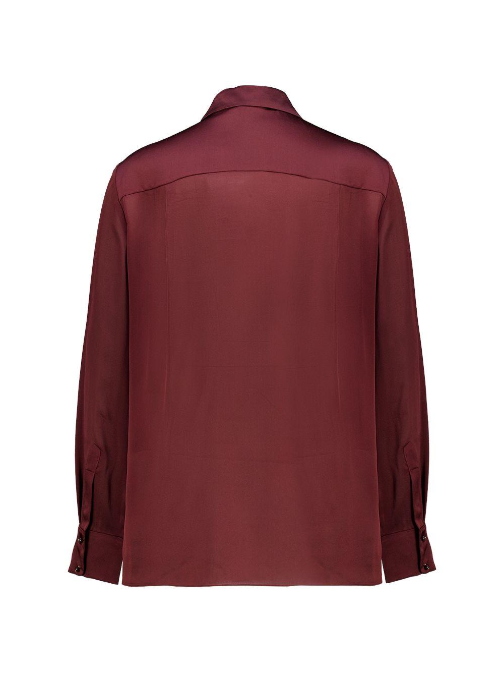 Camicia Luna con ricamoin bordeaux Zimmermann - donna 