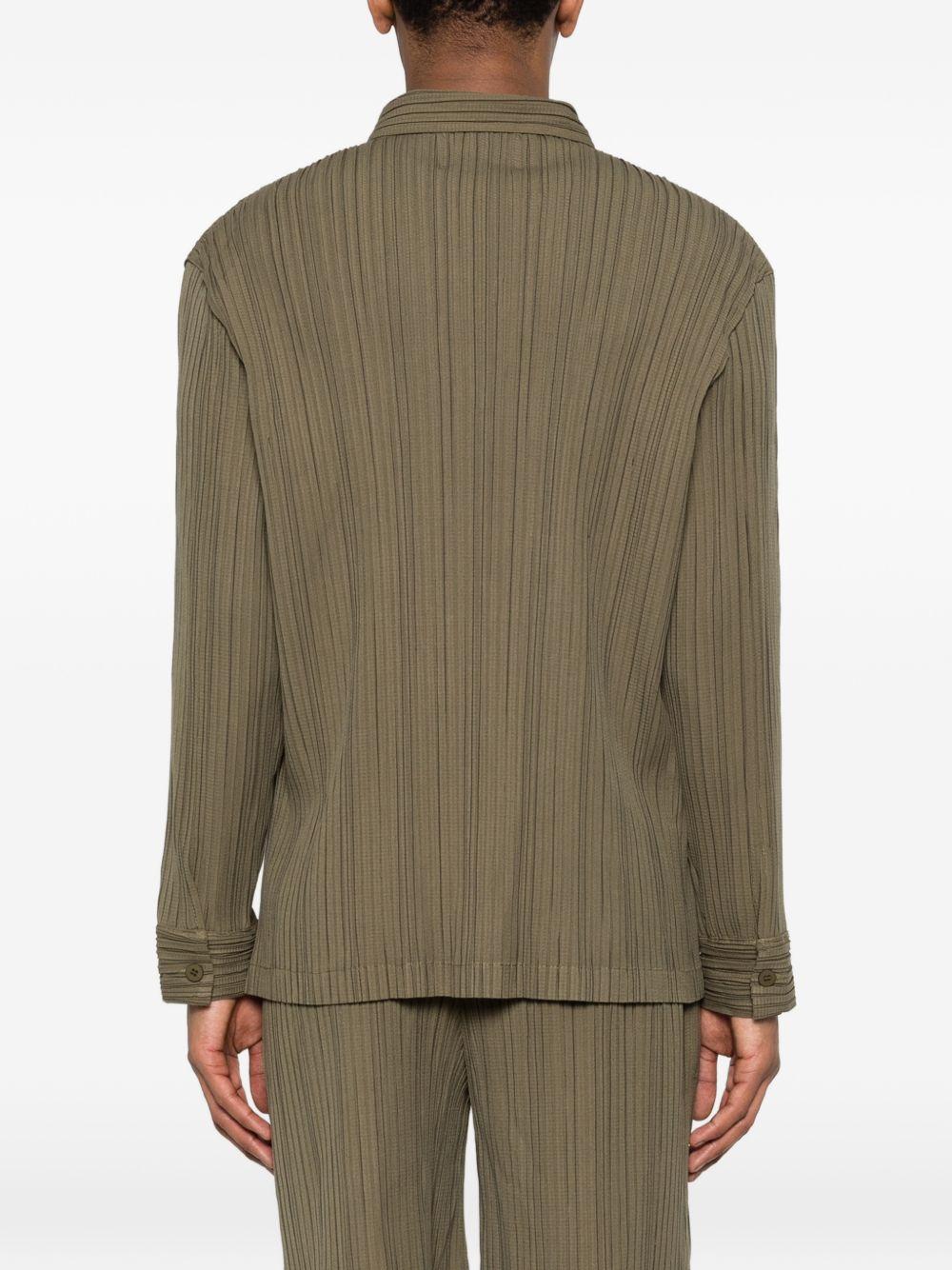 Camicia con tasca e bottoni in verde Gongdid design - uomo 