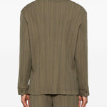 Camicia con tasca e bottoni in verde Gongdid design - uomo 