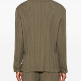 Camicia con tasca e bottoni in verde Gongdid design - uomo 