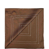 Foulard in seta con monogramma in marrone Toteme - donna 