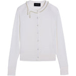 Cardigan con decorazione in bianco Simone Rocha - donna 