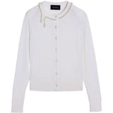 Cardigan con decorazione in bianco Simone Rocha - donna 