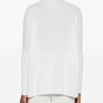 Cardigan con colletto in cashmere andrea in bianco Gotha - donna 