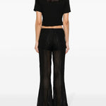 T-shirt con fiocco in nero Simone rocha - donna 