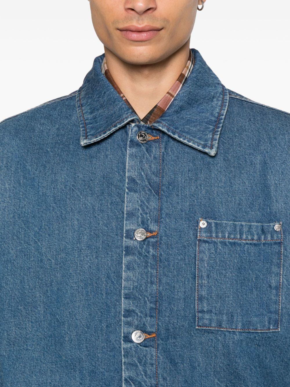 Giacca denim in cotone in blu A.P.C. X marc jacobs - unisex 