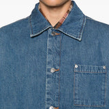 Giacca denim in cotone in blu A.P.C. X marc jacobs - unisex 