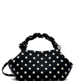 Borsa a mano bou small con pois nero Ganni - donna 