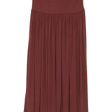 Gonna lunga arricciata in bordeaux Aya muse - donna 