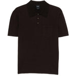 Polo con tasca sul petto in marrone A.P.C. - uomo 