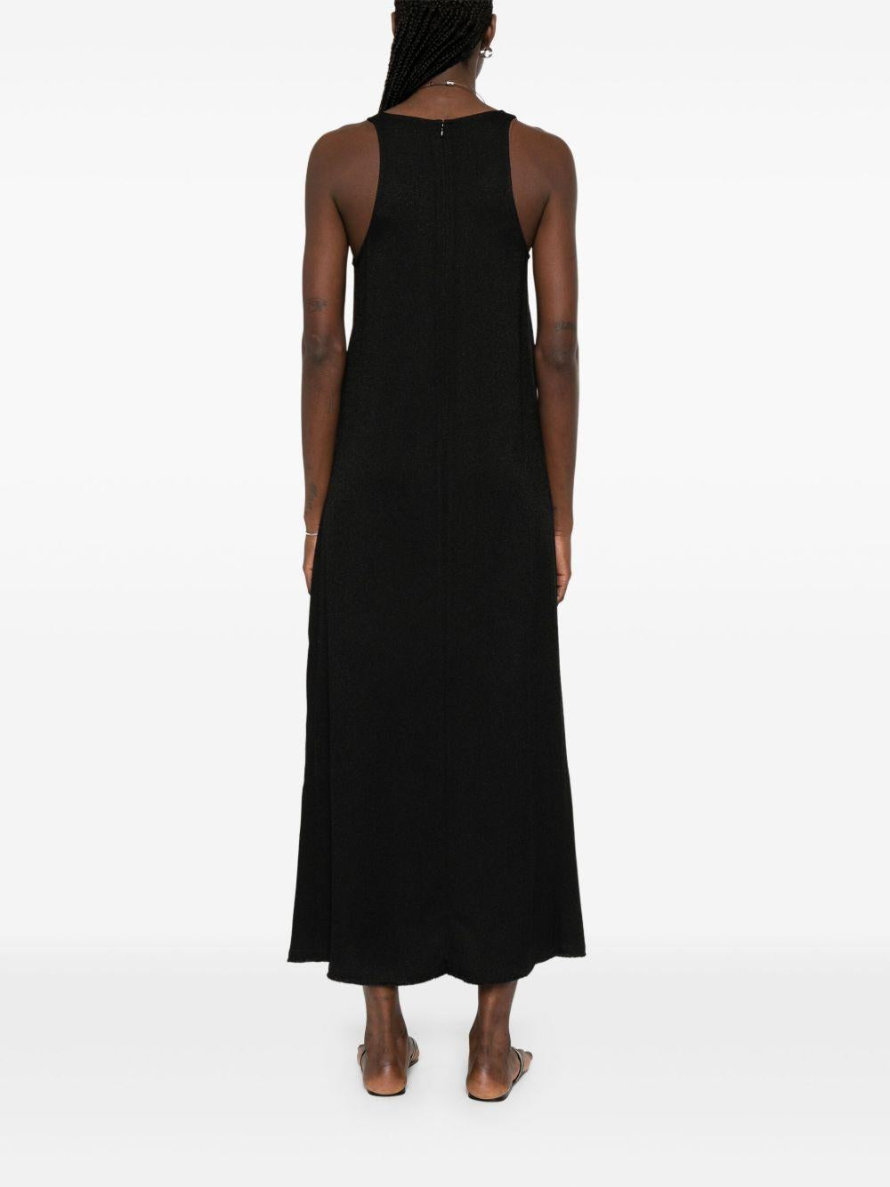 Abito midi smanicato in nero Toteme - donna 