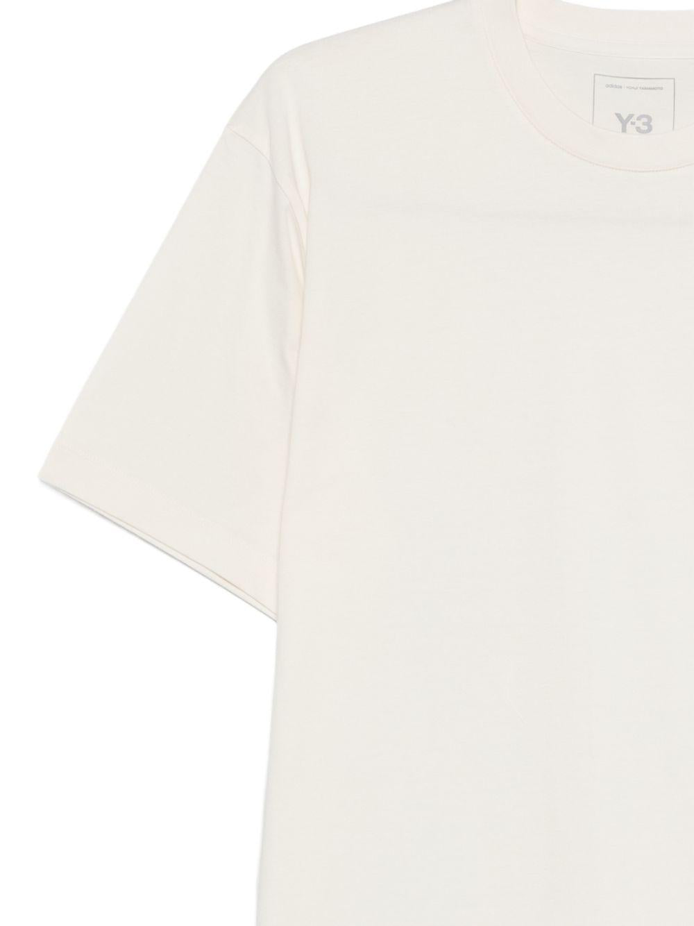 T-shirt con logo in bianco Y-3 - uomo 