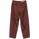 Pantaloni Charlotte con passanti per cintura in marrone Birkenstock x sftm - donna 