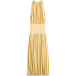 Abito lungo con arricciature in giallo Toteme - donna 
