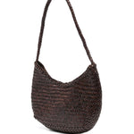 BORSA A SPALLA NOVA LUNE IN MARRONE SCURO DRAGON DIFFUSION - DONNA 