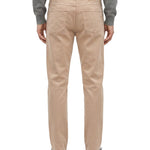 Jeans slim in denim in beige 