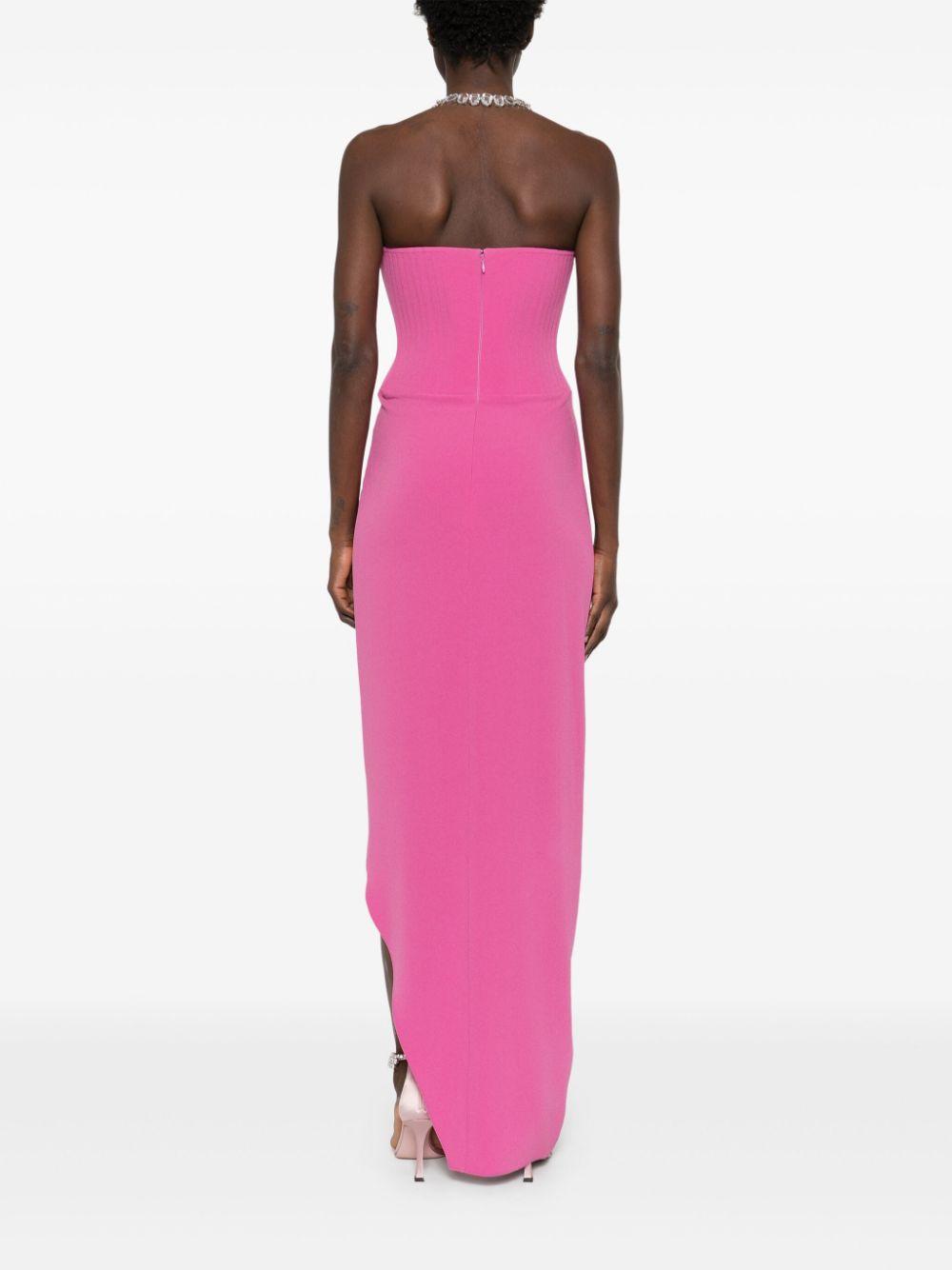 Abito mini con corsetto in rosa Alex perry - donna 