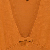 Canotta in maglia con dettaglio a fiocco in arancione Shushu/tong - donna 