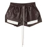 Pantaloncini con coulisse FOG BOXERS in marrone Rick owens - donna 