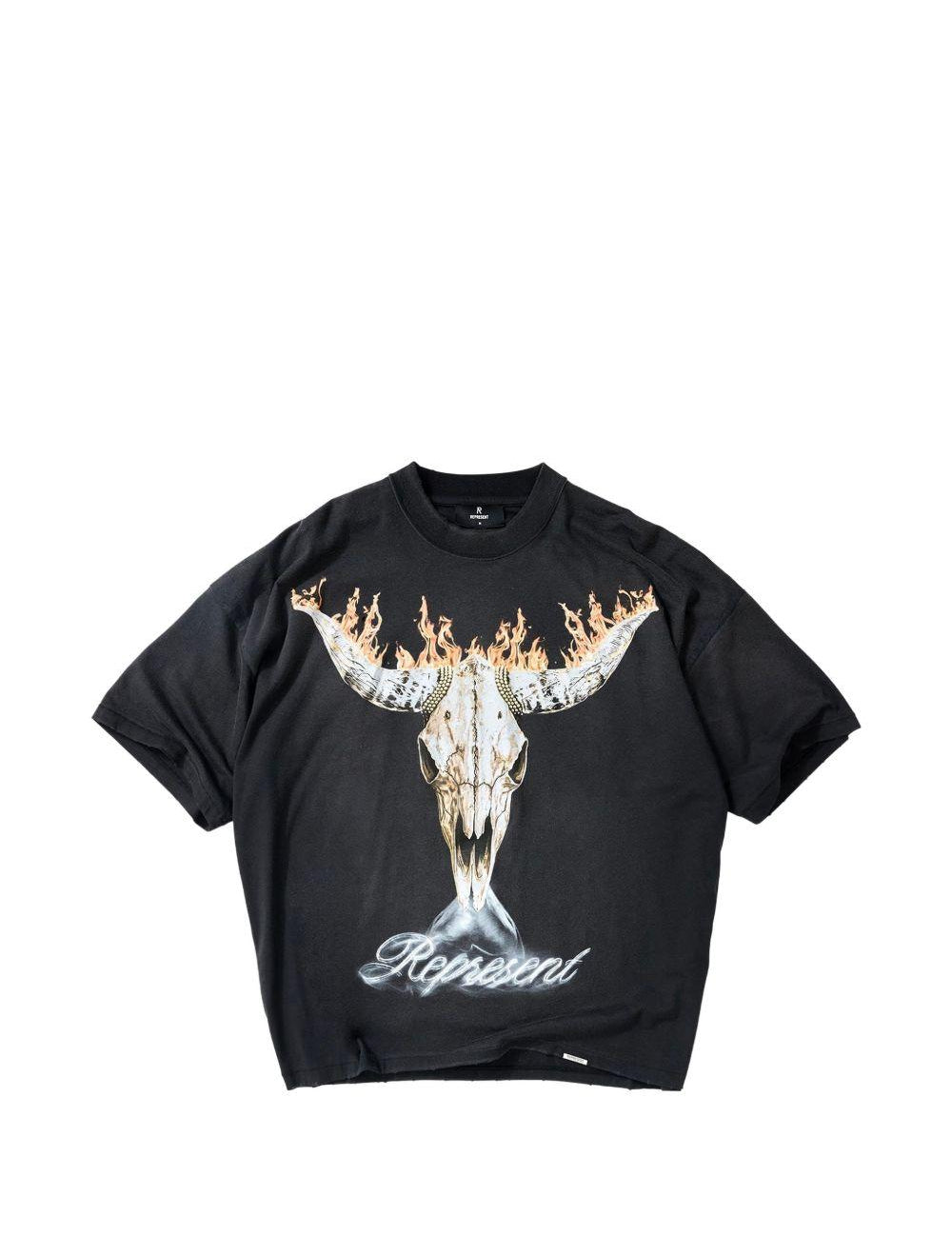 T-shirt British Cowboys in nero Represent - uomo 