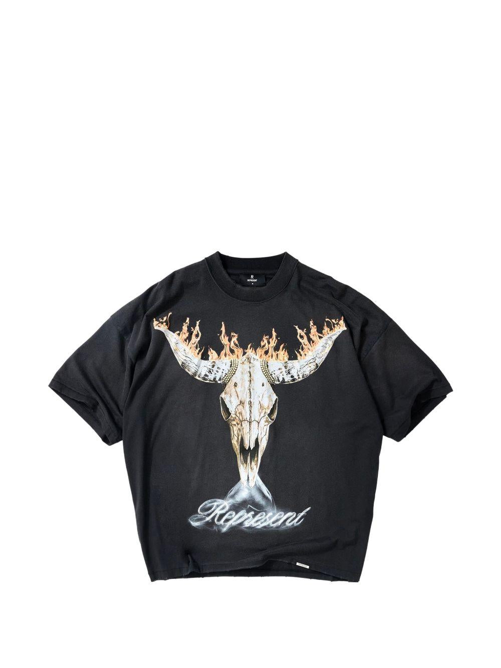 T-shirt British Cowboys in nero Represent - uomo 